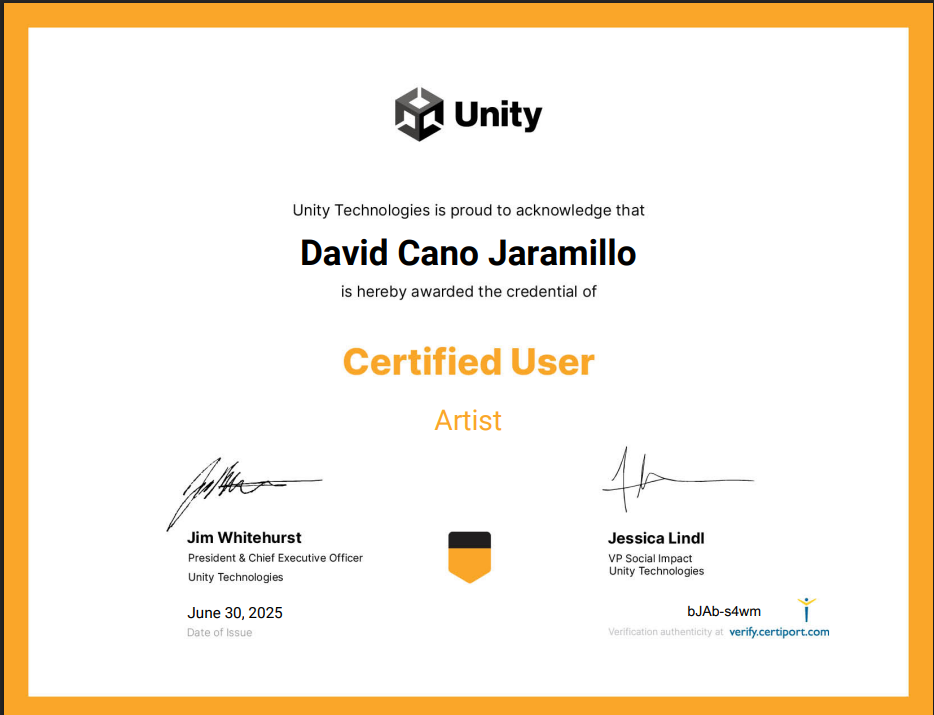 Unity Certified User: Artist