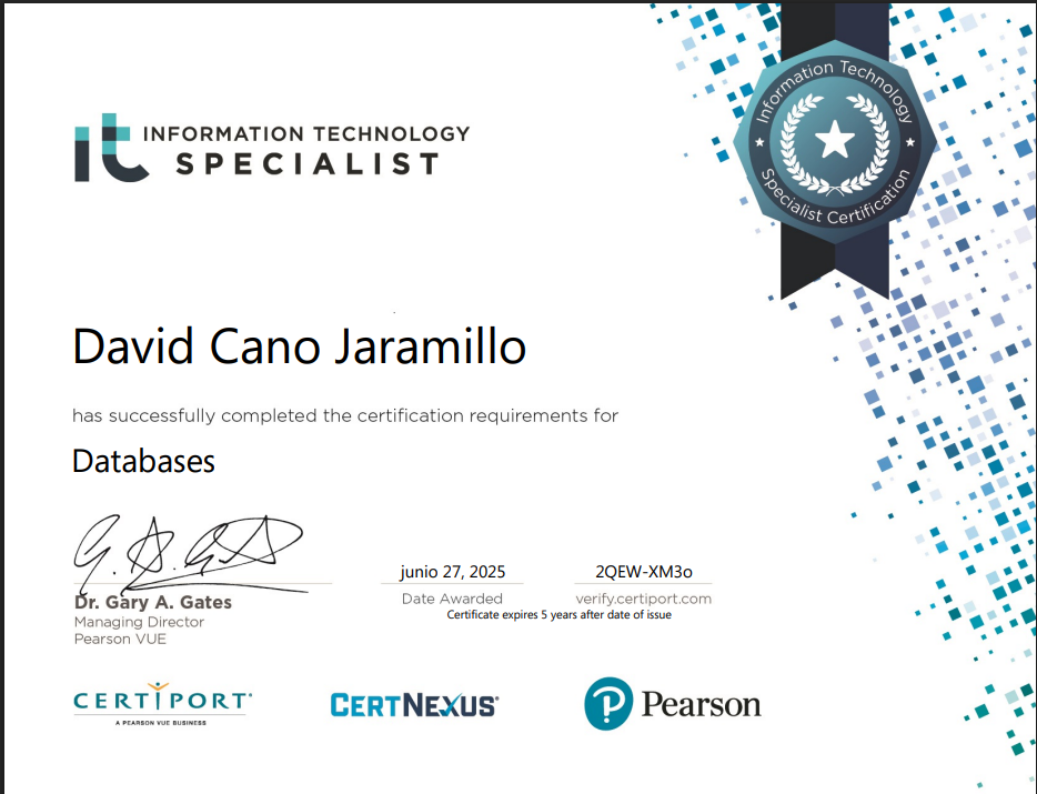 IT Specialist — Databases