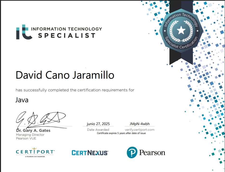 IT Specialist — Java